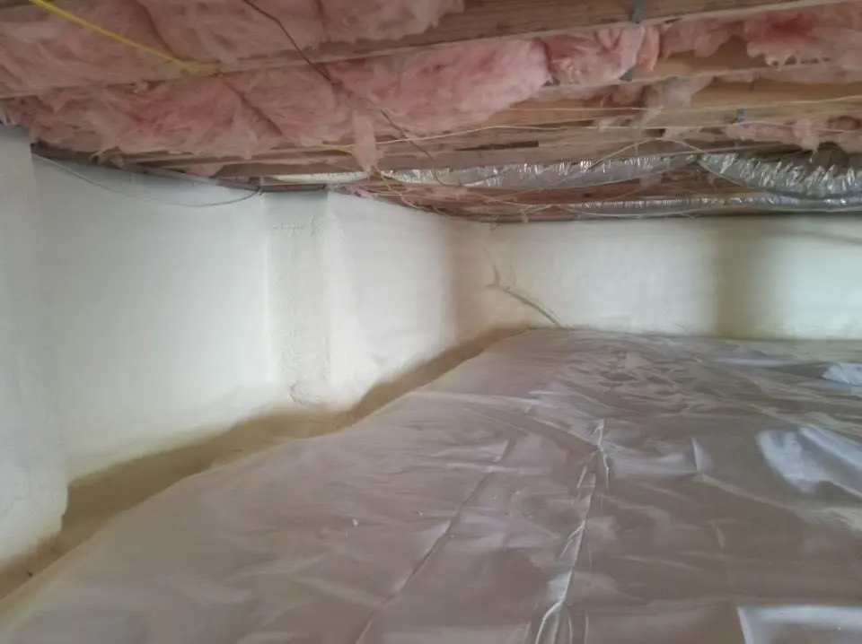 Crawl space encapsulation with closed-cell spray foam for Spray Foam Roofing in Mableton